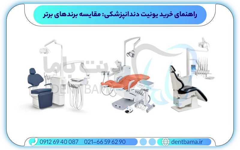 راهنمای خرید: مقایسه بهترین برندهای یونیت دندانپزشکی